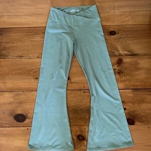 Aeropostale Green Leggings High-Rise Flared